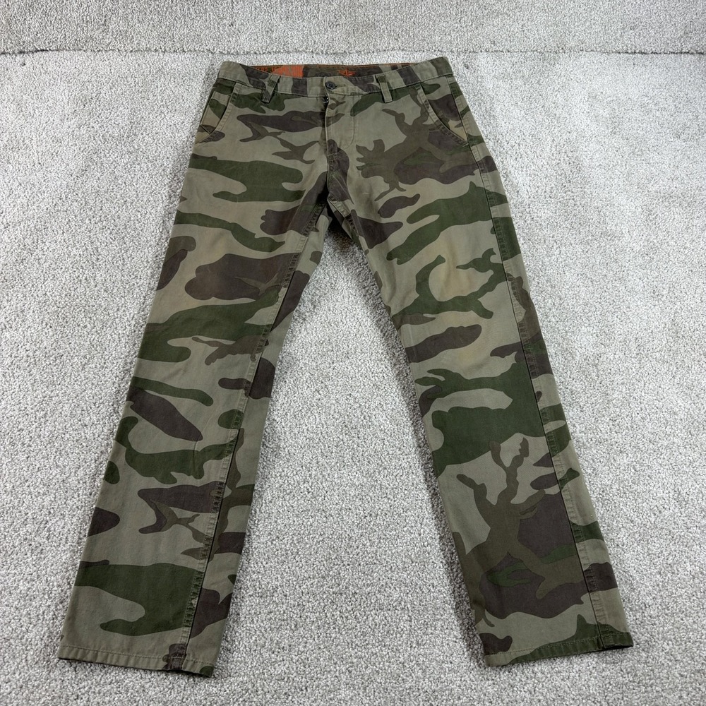 Dockers Alpha Khaki Men's Sz 32x30 Straight Camouflage Camo Pants Woodland